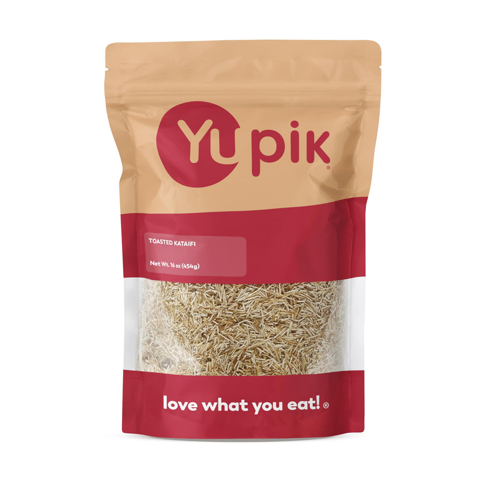 Yupik toasted kataifi packaging demonstrates quality for easy home baking.