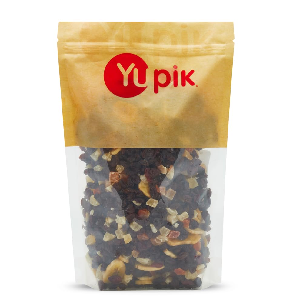 Yupik Trail Mix Fruit Blast bag front featuring sulfite-free dried fruits for snacking