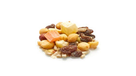 Yupik Trail Mix ready-to-eat mix in a bowl highlighting texture variety for snacks.
