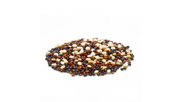 Yupik tri-color quinoa bag showing organic, non-GMO, gluten-free grains for pantry storage.