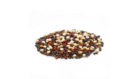 Yupik tri-color quinoa bag showing organic, non-GMO, gluten-free grains for pantry storage.