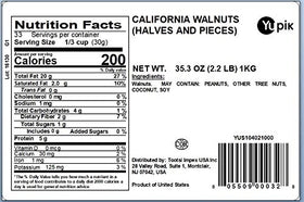 Yupik walnuts close-up shows creamy texture, great for toppings.