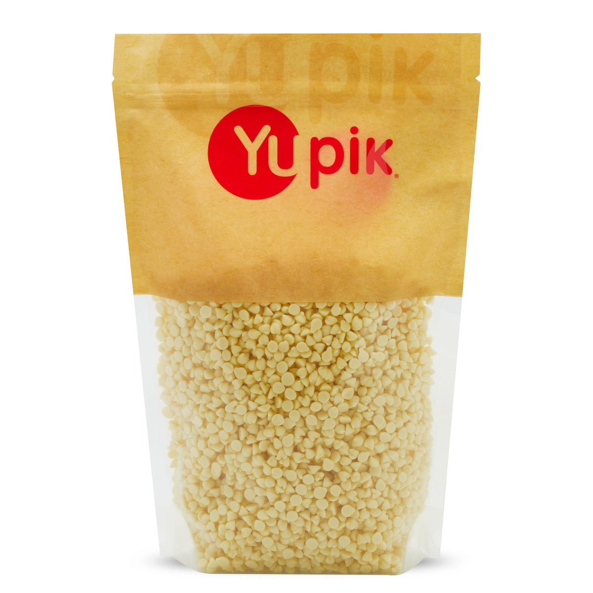 Yupik White Chocolate Chips bag front for versatile baking and snacking