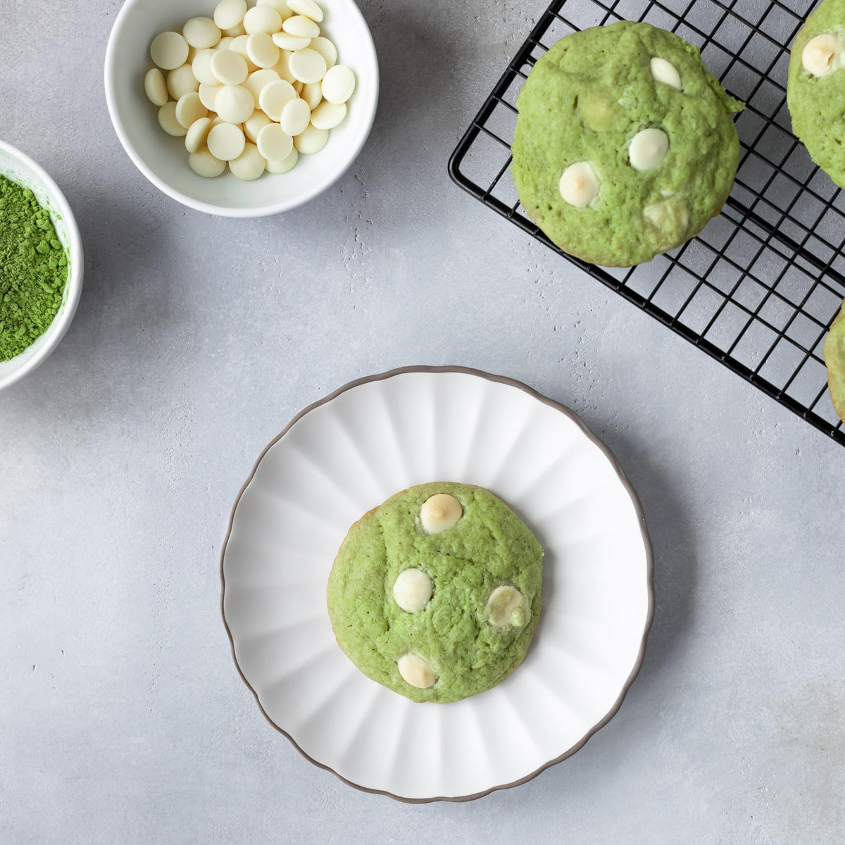 Yupik White Chocolate Chips baked cookies with golden edges