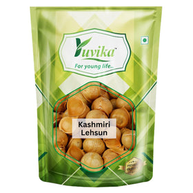 YUVIKA Kashmiri Lehsun front view showing fresh bulbs for curries