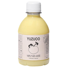 YUZUCO 8oz bottle of pure yuzu juice for vibrant cocktails and dressings.