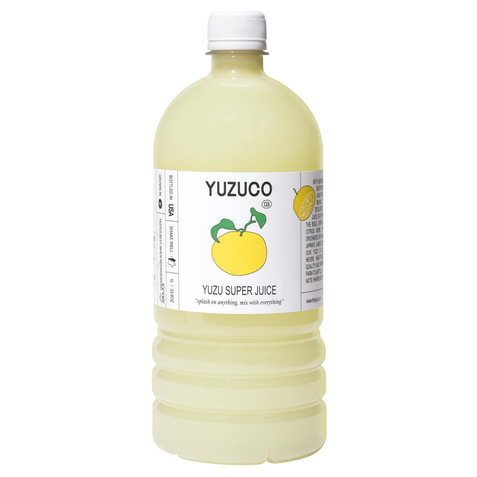YUZUCO Yuzu Super Juice bottle pour for cocktails and dressings