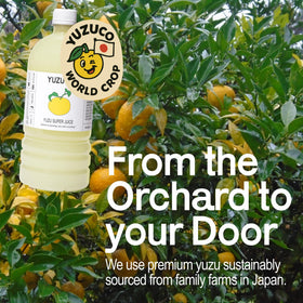 YUZUCO farm image emphasizes responsible sourcing and quality from Japan