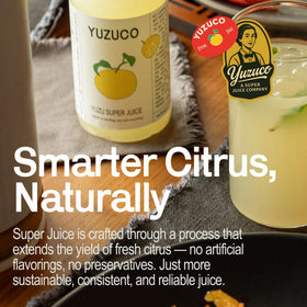 YUZUCO Yuzu Super Juice featured in a cocktail for mixology inspiration