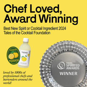 YUZUCO Yuzu Super Juice in a modern kitchen setup ready for recipes