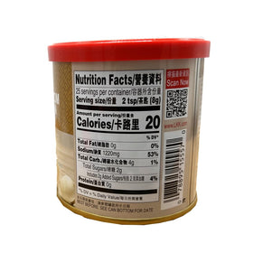 Z. Emma mushroom bouillon powder dissolving in hot water for quick broth.
