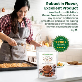 Z Natural Foods cacao powder packaging, value for frequent bakers.