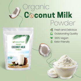Mixing Z Natural Foods Coconut Milk Powder with water to create dairy-free milk