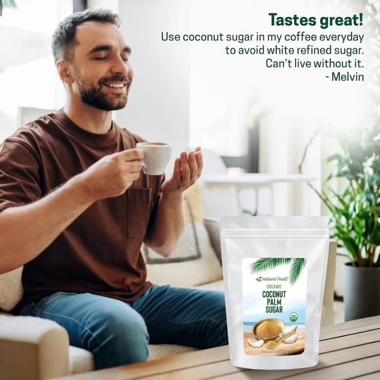 Z Natural Foods coconut sugar aroma hints at toasted coconut and caramel.