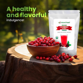 Z Natural Foods Cranberry Powder dissolving into juice with a bright swirl