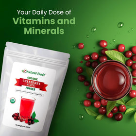 Z Natural Foods Cranberry Powder jar showing vibrant color and gluten-free formula