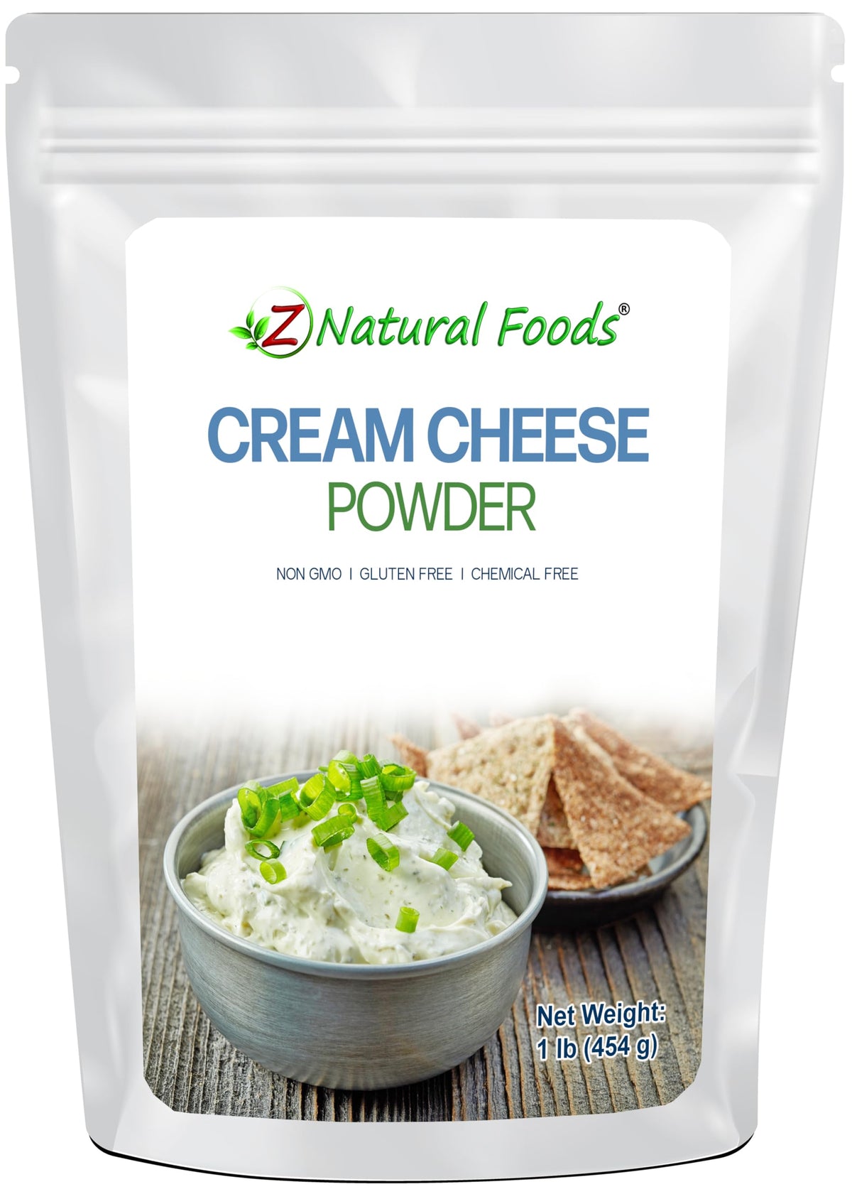 Z Natural Foods cream cheese powder canister for convenient, shelf-stable dairy in your kitchen
