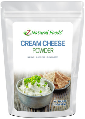 Z Natural Foods cream cheese powder canister for convenient, shelf-stable dairy in your kitchen