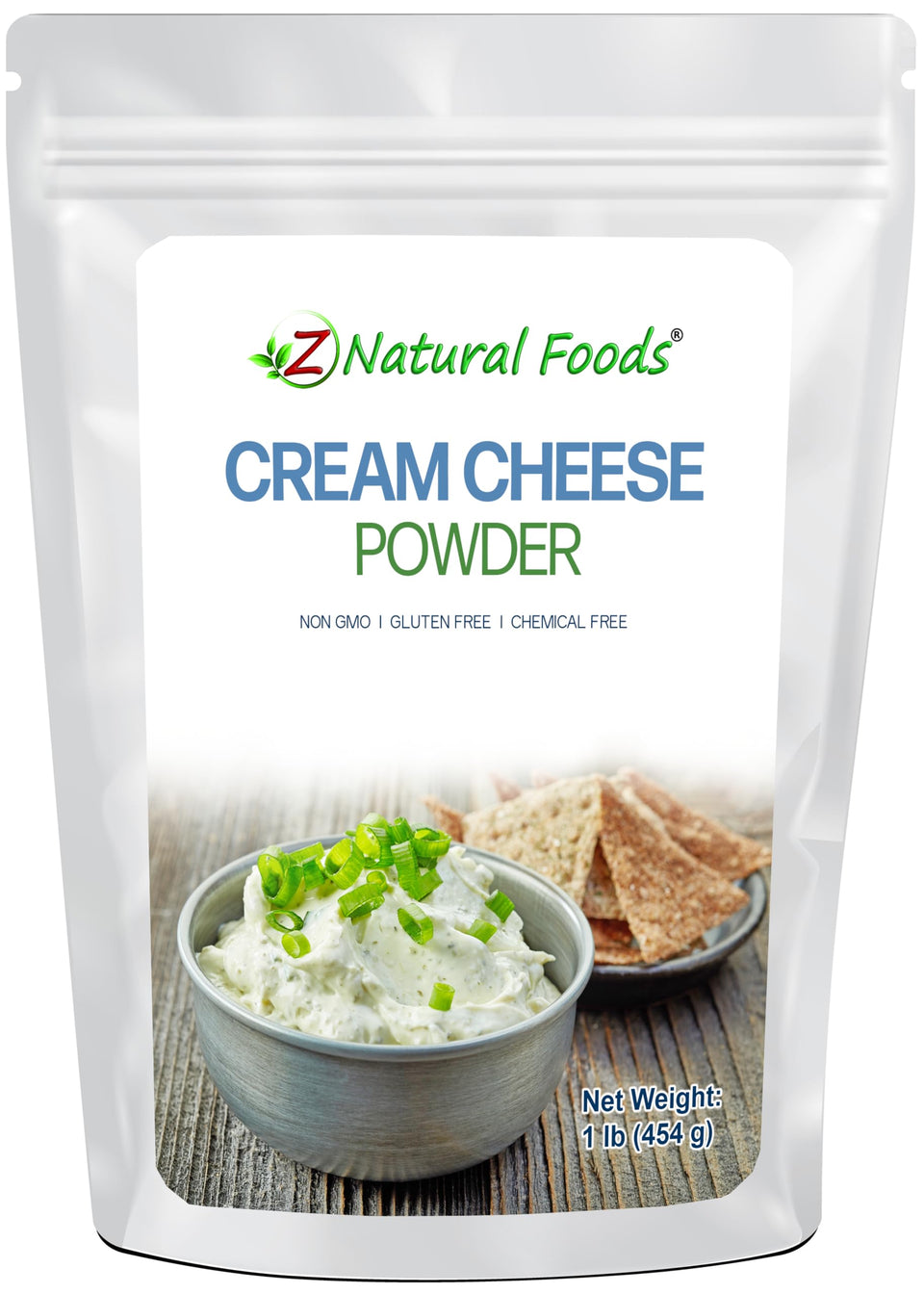 Z Natural Foods cream cheese powder canister for convenient, shelf-stable dairy in your kitchen