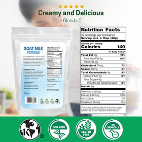 Z Natural Foods Goat Milk Powder 5lb bulk pouch ready for pantry storage