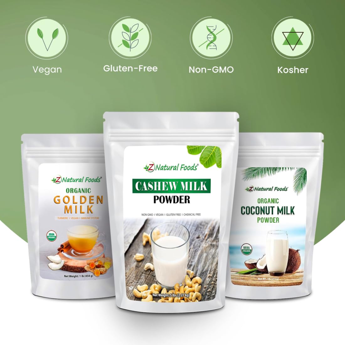 Z Natural Foods Golden Milk Powder jar with warm spices
