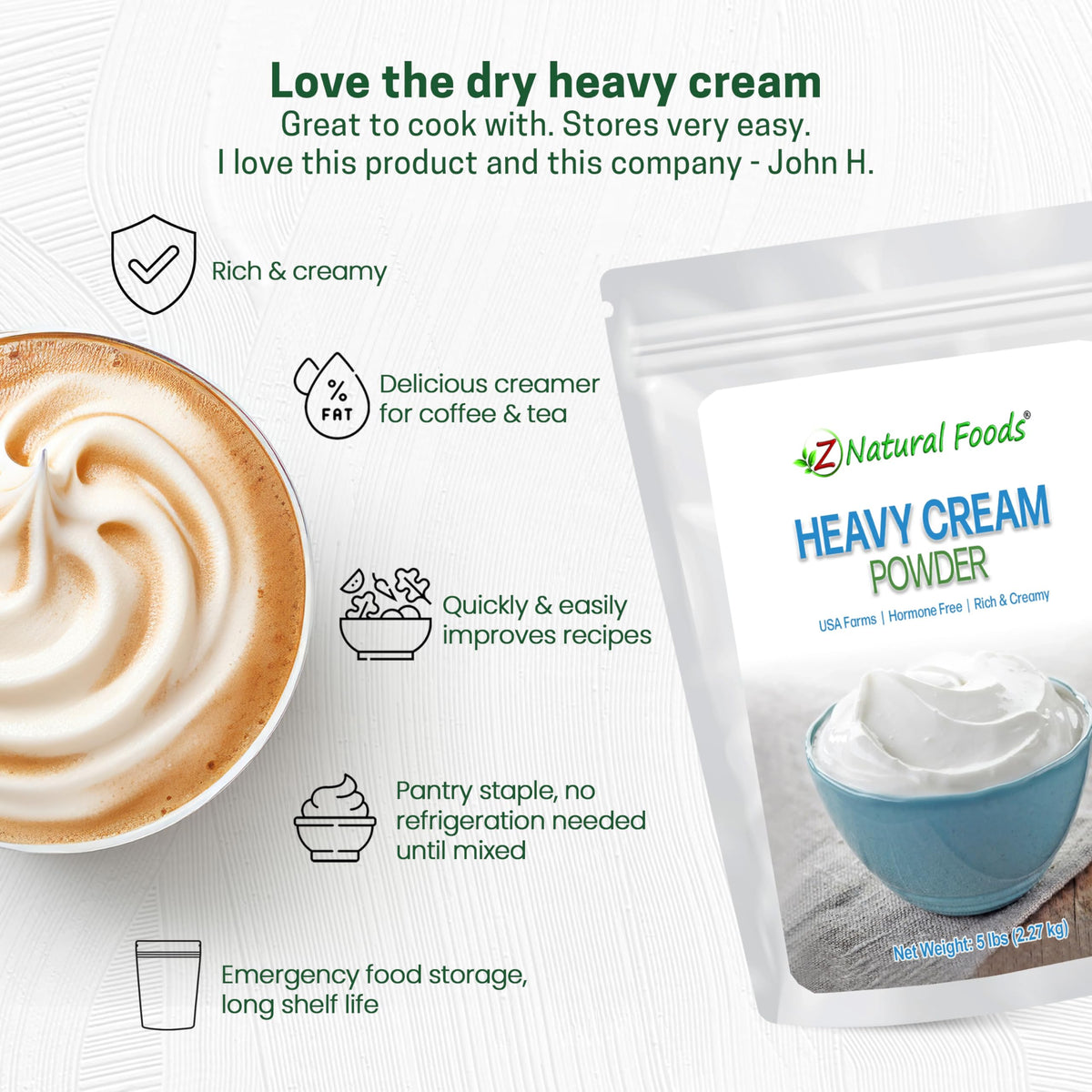 Z Natural Foods powder whisked into batter for bakery-style richness
