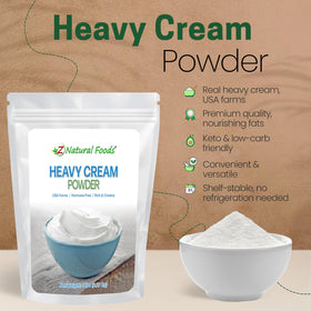 Z Natural Foods cream powder added to coffee for barista-level richness