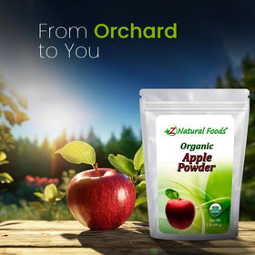 Muffin batter with Z Natural Foods Organic Apple Powder for fruity flavor