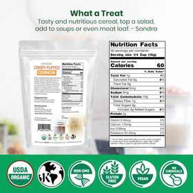 Z Natural Foods Quinoa Crispies in hand show a satisfying, gluten-free, on-the-go bite.
