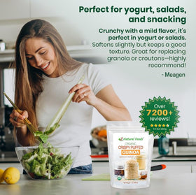 Z Natural Foods Quinoa Crispies Kid-friendly snack with crunchy texture.