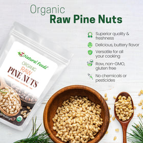 Z Natural Foods pine nuts - keto-friendly snack option for energy on the go
