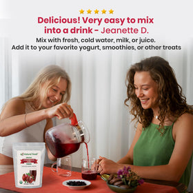 Z Natural Foods Pomegranate Powder labeled ingredient suggests versatile culinary uses.