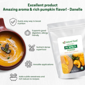 Z Natural Foods Pumpkin Powder for baking adds rich color and flavor