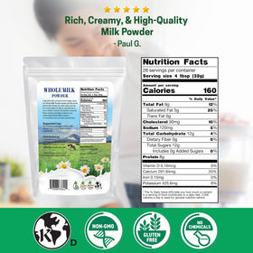 Z Natural Foods powder scoop measuring milk powder for precise cooking