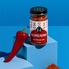 Z&Z Aleppo pepper flakes in shaker demonstrate customizable heat for dishes