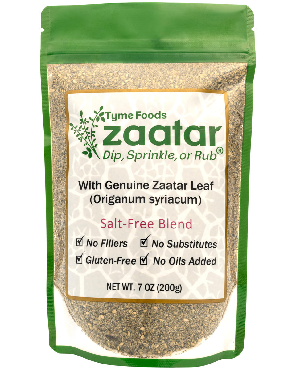 ZAATAR DIP salt-free zaatar bottle enhances flavor without salt