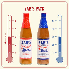 Zab's glass bottle tasting image illustrating lingering flavor on grilled foods
