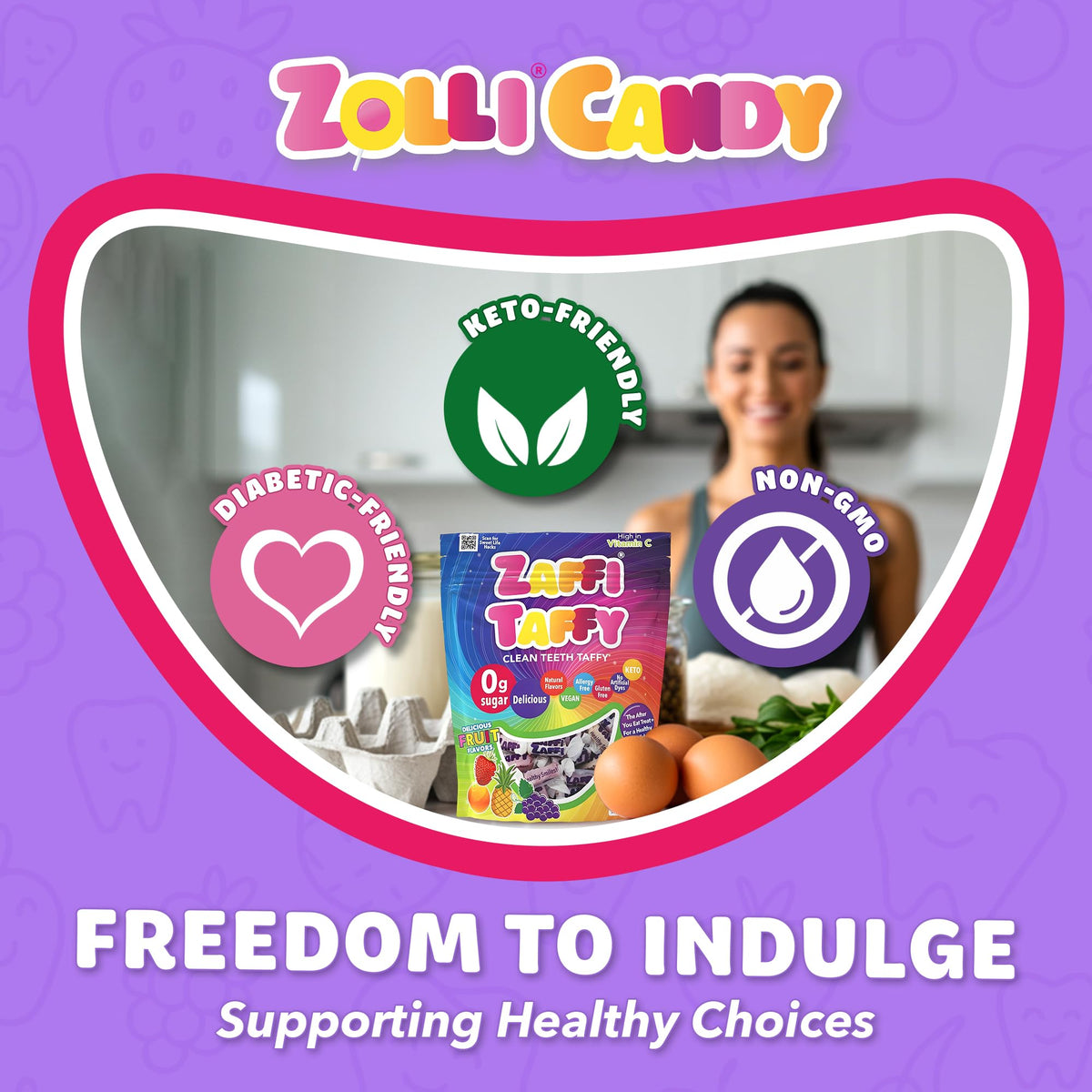 Zaffi Taffy travel-friendly pack fits lunchboxes and car rides.