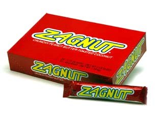 Zagnut peanut butter and toasted coconut bar, ideal on-the-go snack with crunch
