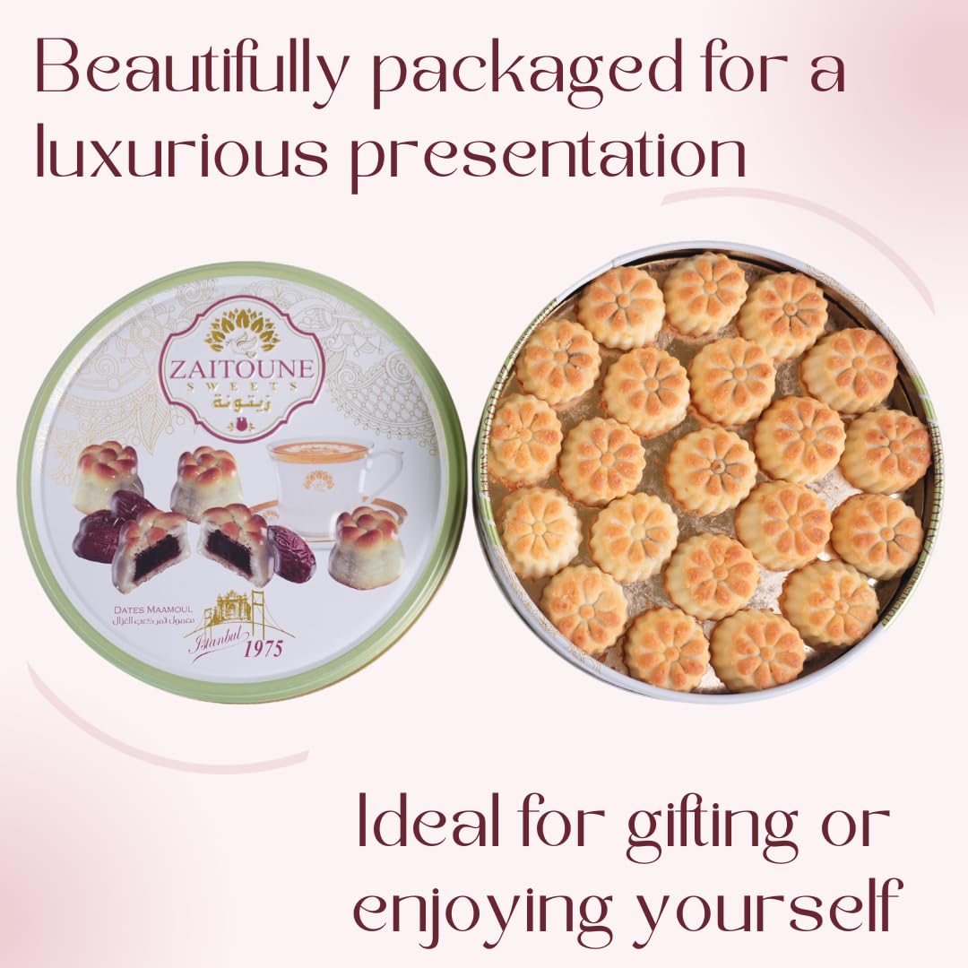 Zaitoune Maamoul Date Cookies heritage recipe, authentic Middle Eastern flavors.