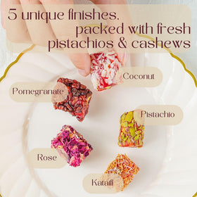 Zaitoune Turkish Delight with pistachio coating delivers a crunchy, authentic texture.