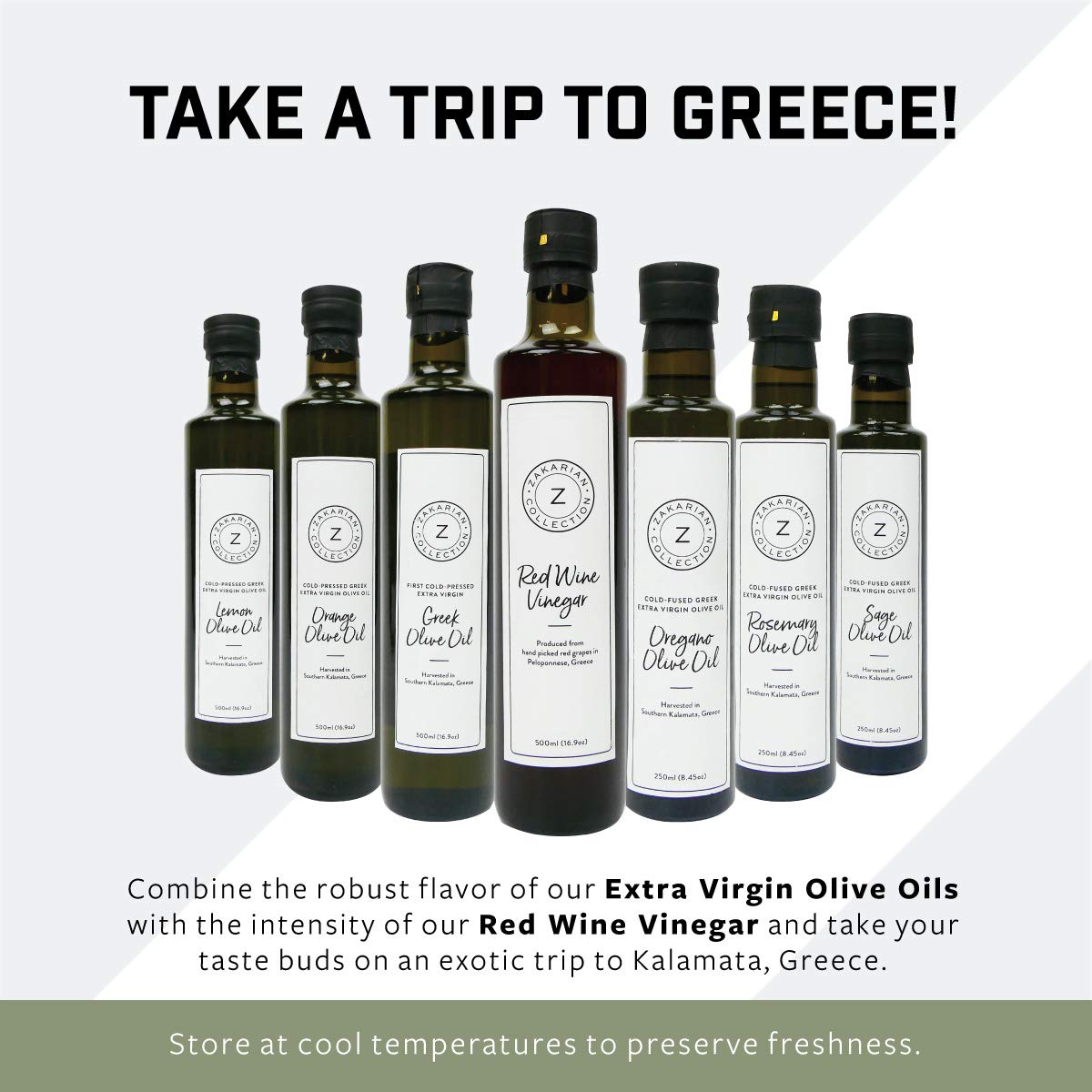 Zakarian red wine vinegar complements seafood dishes with brightness.