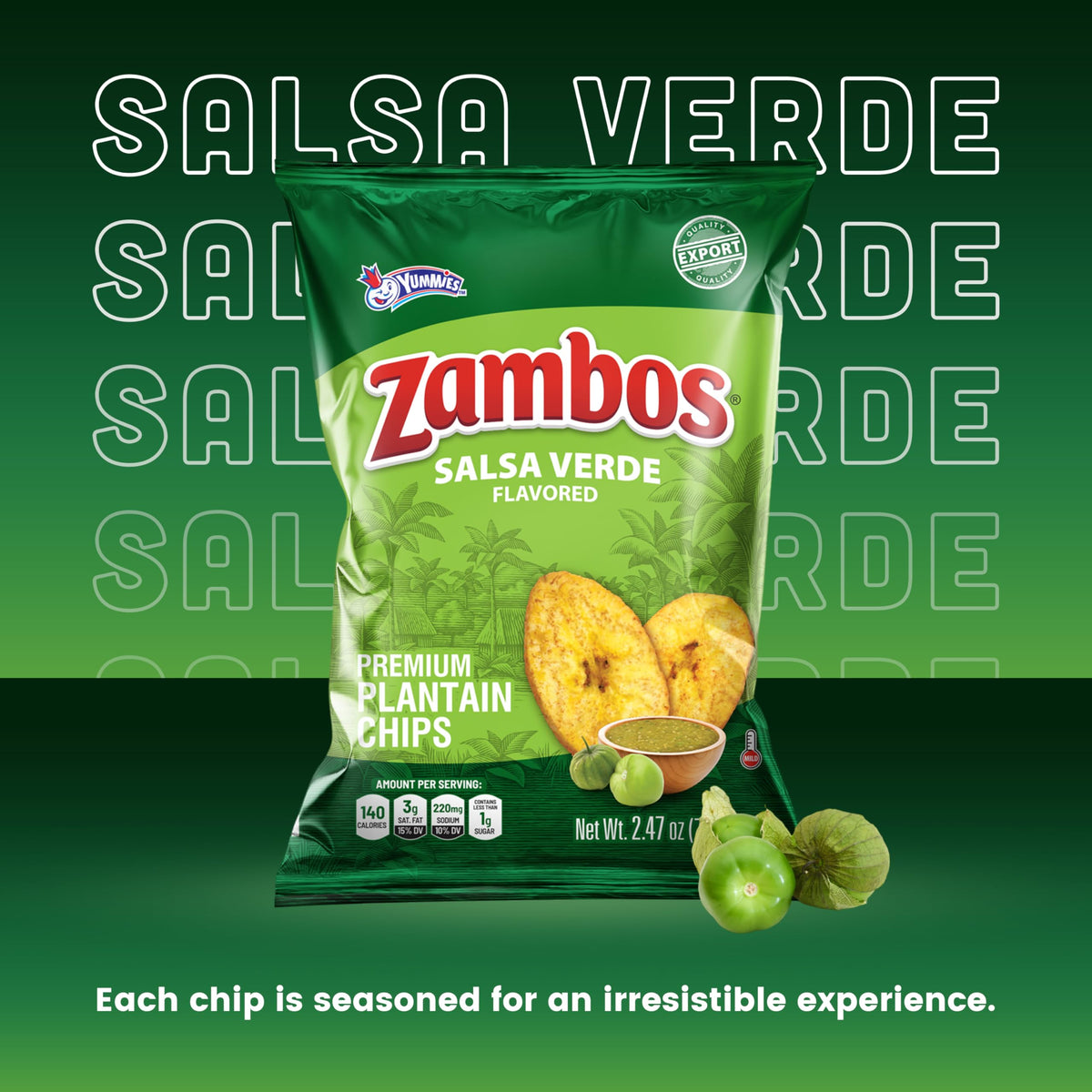 Bag highlights gluten-free and non-GMO ingredients from Zambos.