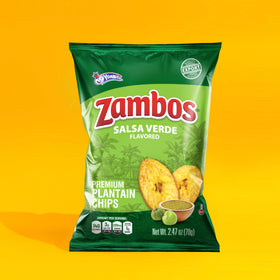 Serving suggestion with Zambos Salsa Verde chips and dip.