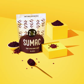 Z&Z Sumac ground Turkish pour showcases vibrant reddish-purple color.