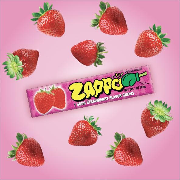 ZAPPO Sour Chews assorted flavours, fruity tang for snack time.