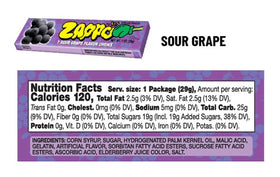 ZAPPO Sour Chews sour kick close-up, vibrant flavours.