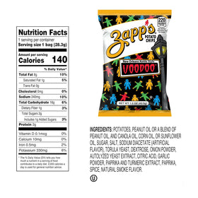 Zapp’s New Orleans Voodoo 42-count box, perfect for sharing at gatherings.