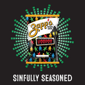 Zapp’s New Orleans Voodoo chips gluten-free and kosher label, inclusive snack option.