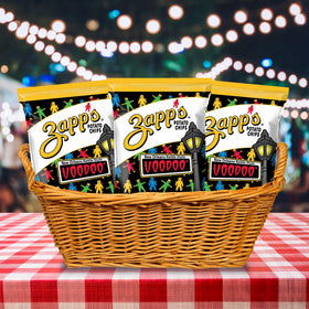 Zapp’s New Orleans Voodoo chips party-scene, great for picnics and movie nights.